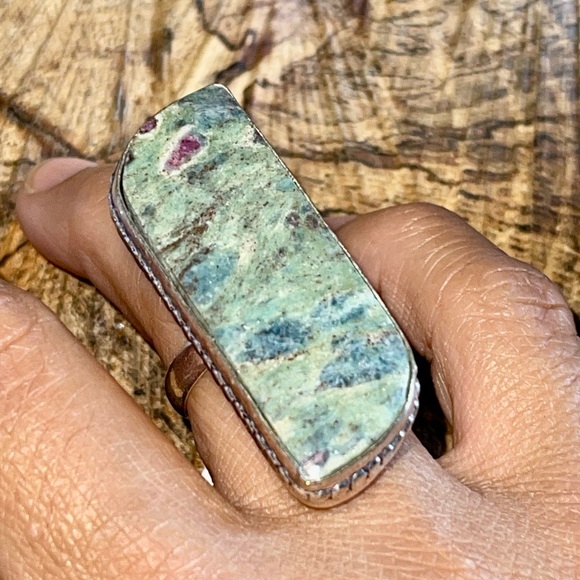 Ruby Fuchsite Ring Size 7 1/4 - Picture 2 of 8